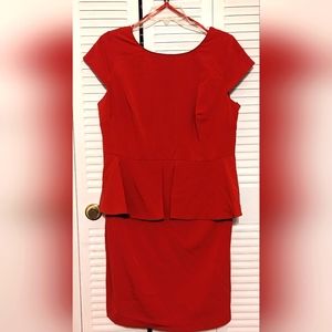 Worthington red dress, size 14w, NWOT
